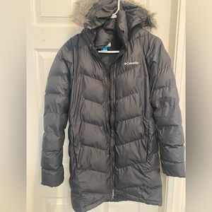 Winter Womens long down jacket